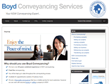 Tablet Screenshot of boydconveyancing.com.au